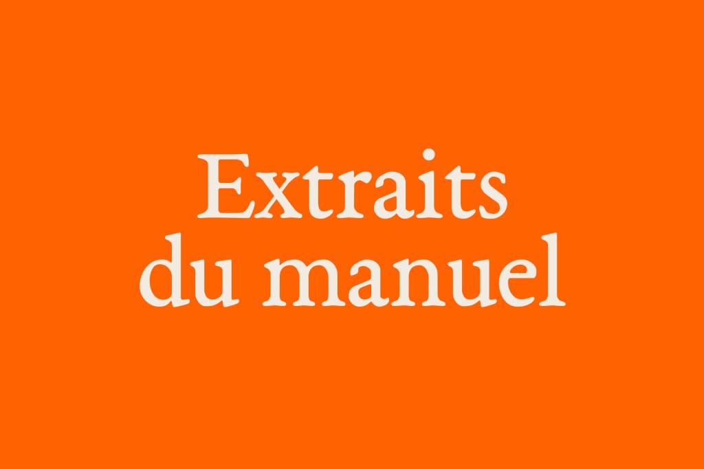 Extraits du manuel